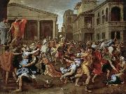 Nicolas Poussin Robbery sabine women oil painting reproduction